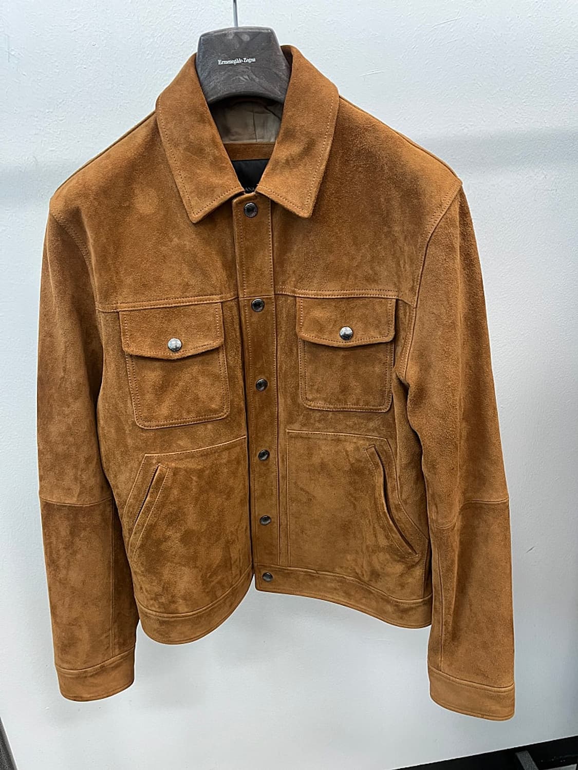 95-100) 바나나리퍼블릭 25ss 스웨이드 자켓  상품이미지4