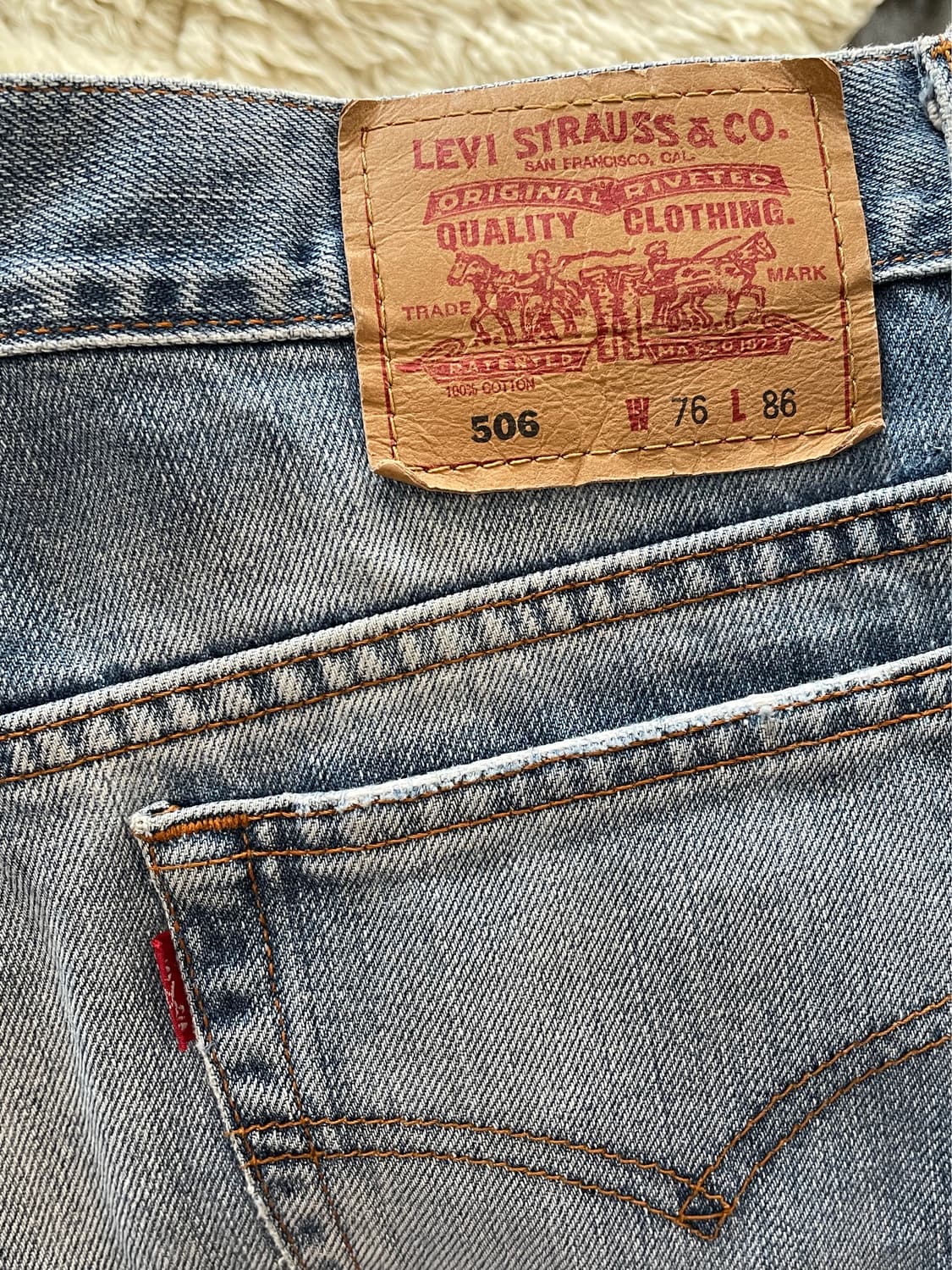 리바이스 506 데님 팬츠 바지 상품이미지4