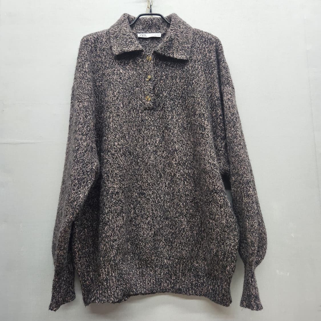 자라 카라 빈티지 디자인 니트 S(2XL) 상품이미지1