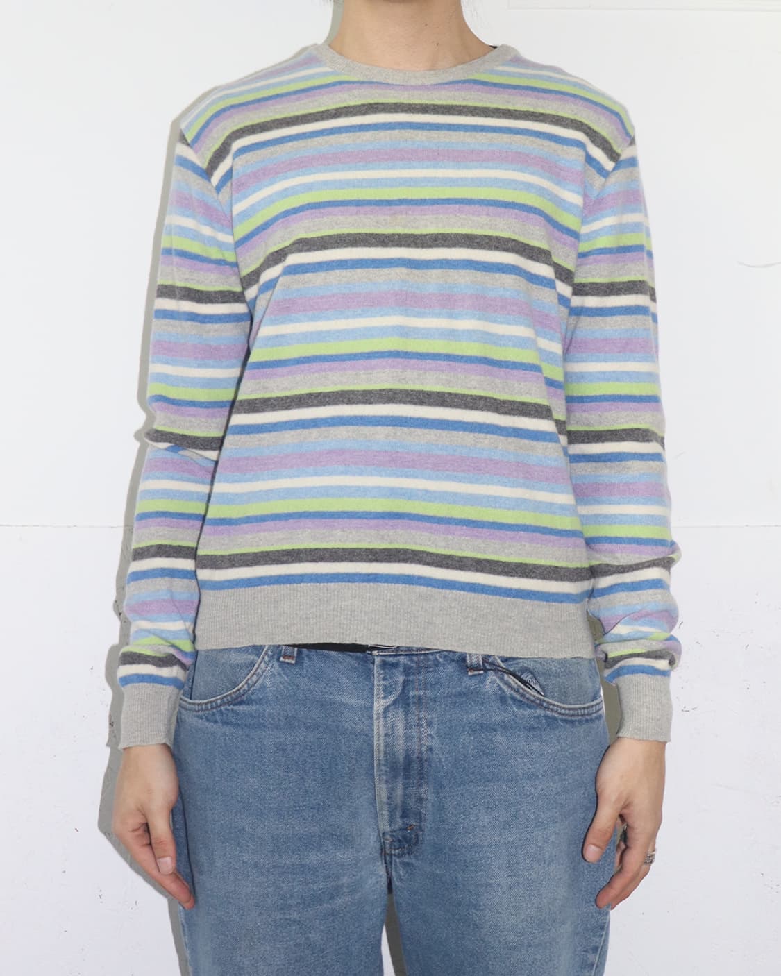로베르토 콜리나 멀티 컬러 스트라이프 스웨터 상품이미지2