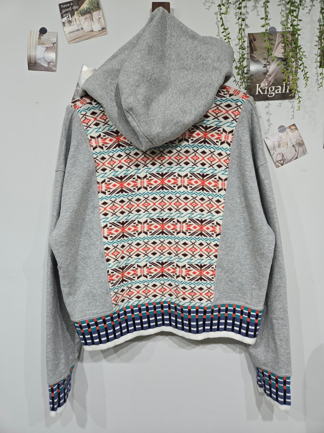 스포트 막스 패턴 후드티 그레이 막스마라 상품이미지4