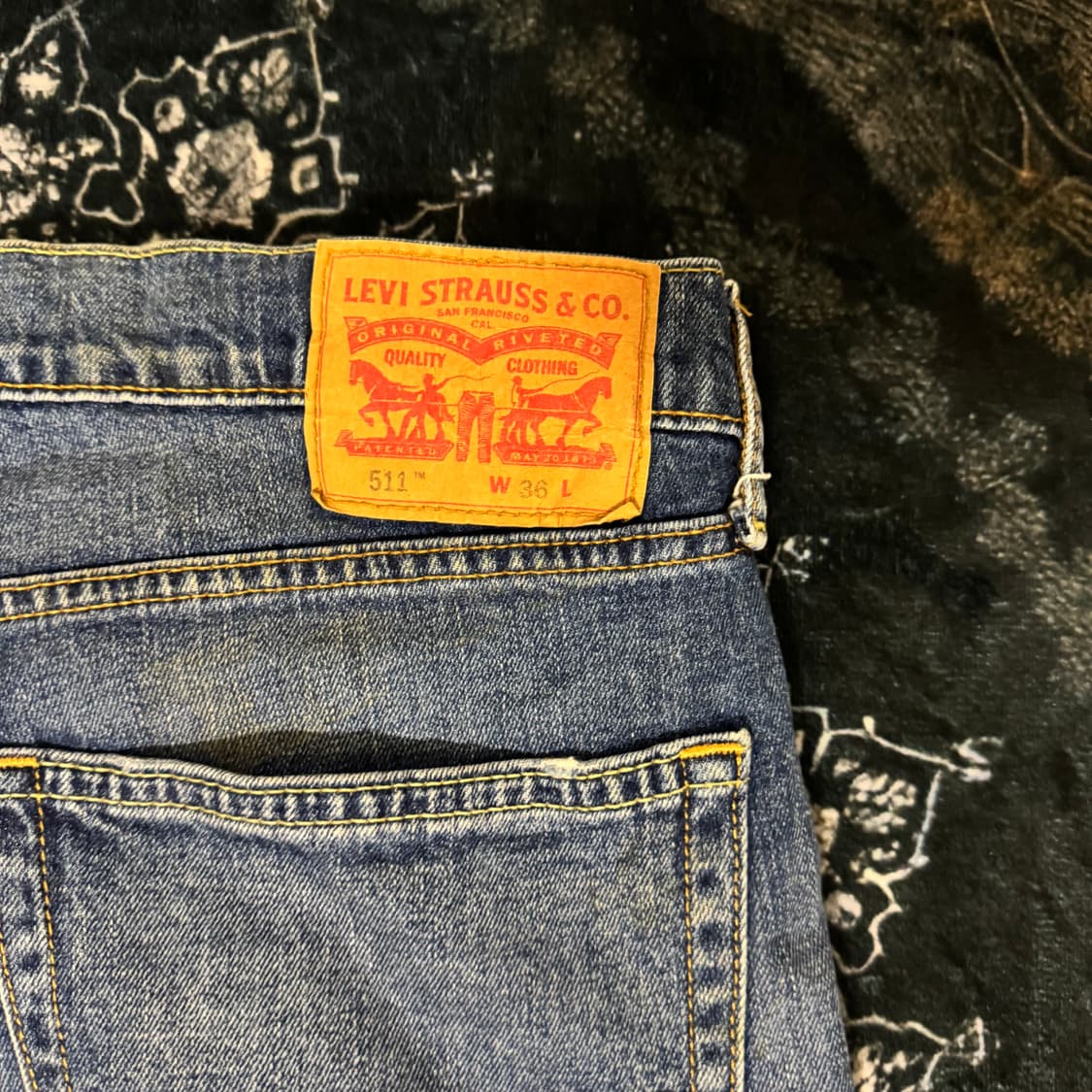 리바이스 데님 컷오프 반바지 상품이미지3