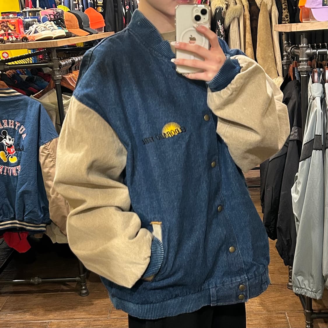 [HI] VTG 데님 바시티 진청  상품이미지3