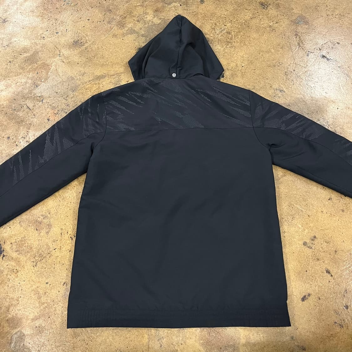 [정품/105] 아디다스 블랙 후드 바람막이 자켓 b17 상품이미지4