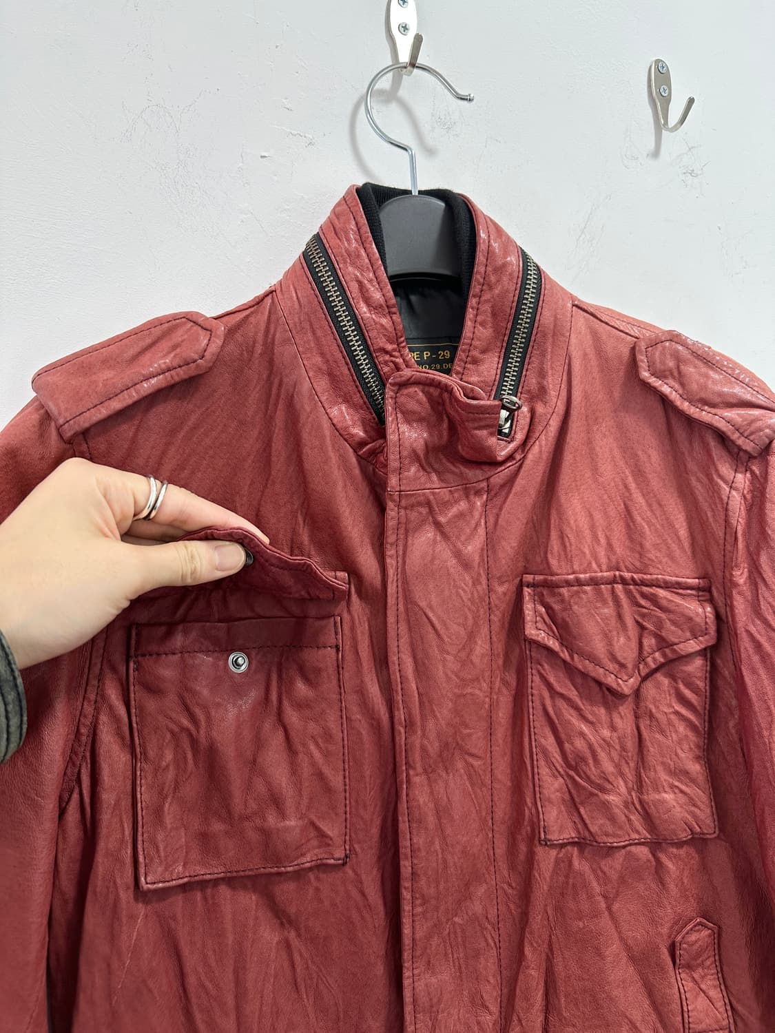 00s 291295 = HOMME 2way leather jacket  상품이미지5