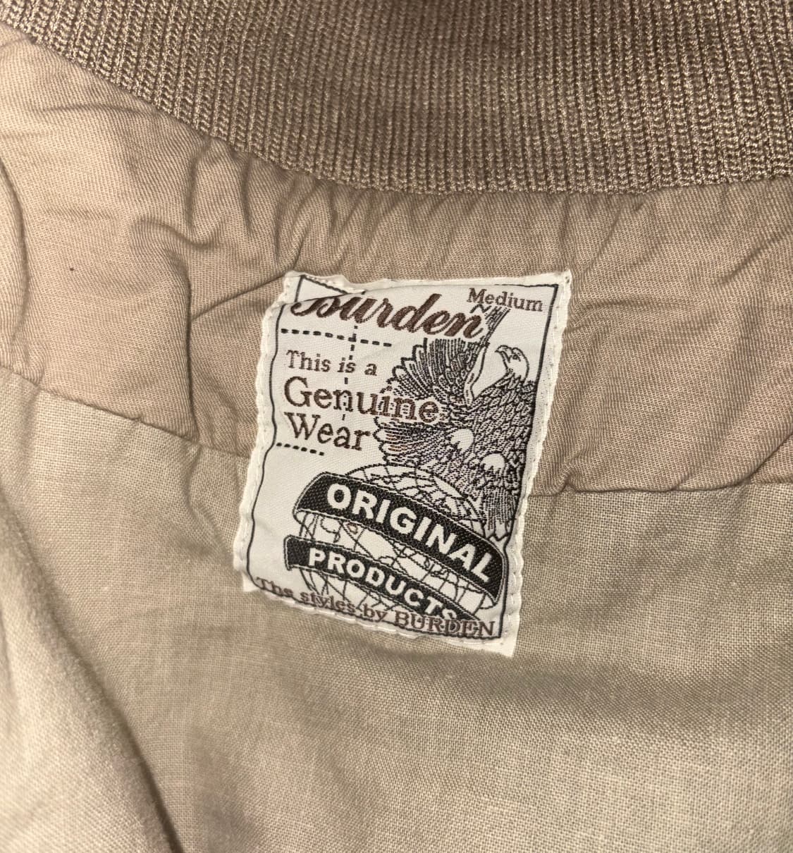 빈티지 Burden 베이지 투웨이 지퍼 디테일 자켓 y2k 상품이미지4