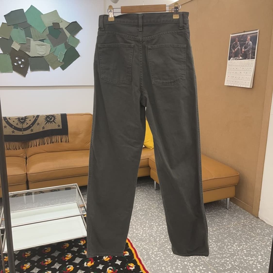 유니클로 U 모던캐주얼 하이웨스트 코튼팬츠 면바지 24인치 C08424 상품이미지4