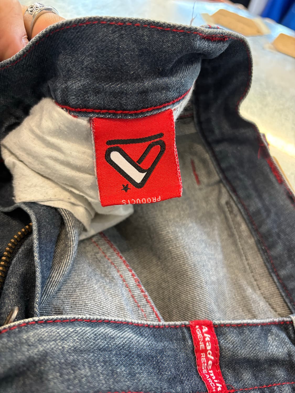 아카데믹스 올드스쿨 와이드 카고 데님 상품이미지4