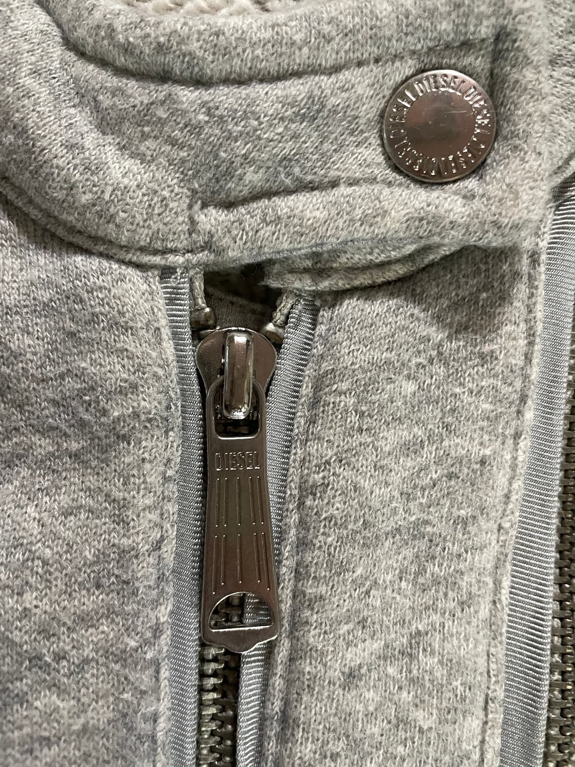 디젤 코튼 져지 자켓 멜란지그레이 S 상품이미지6