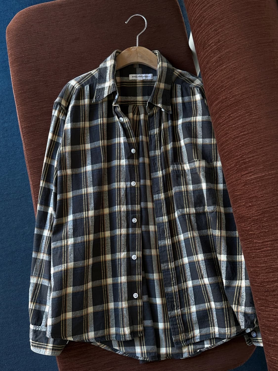 Cotton shirring design nel check blouse  상품이미지7