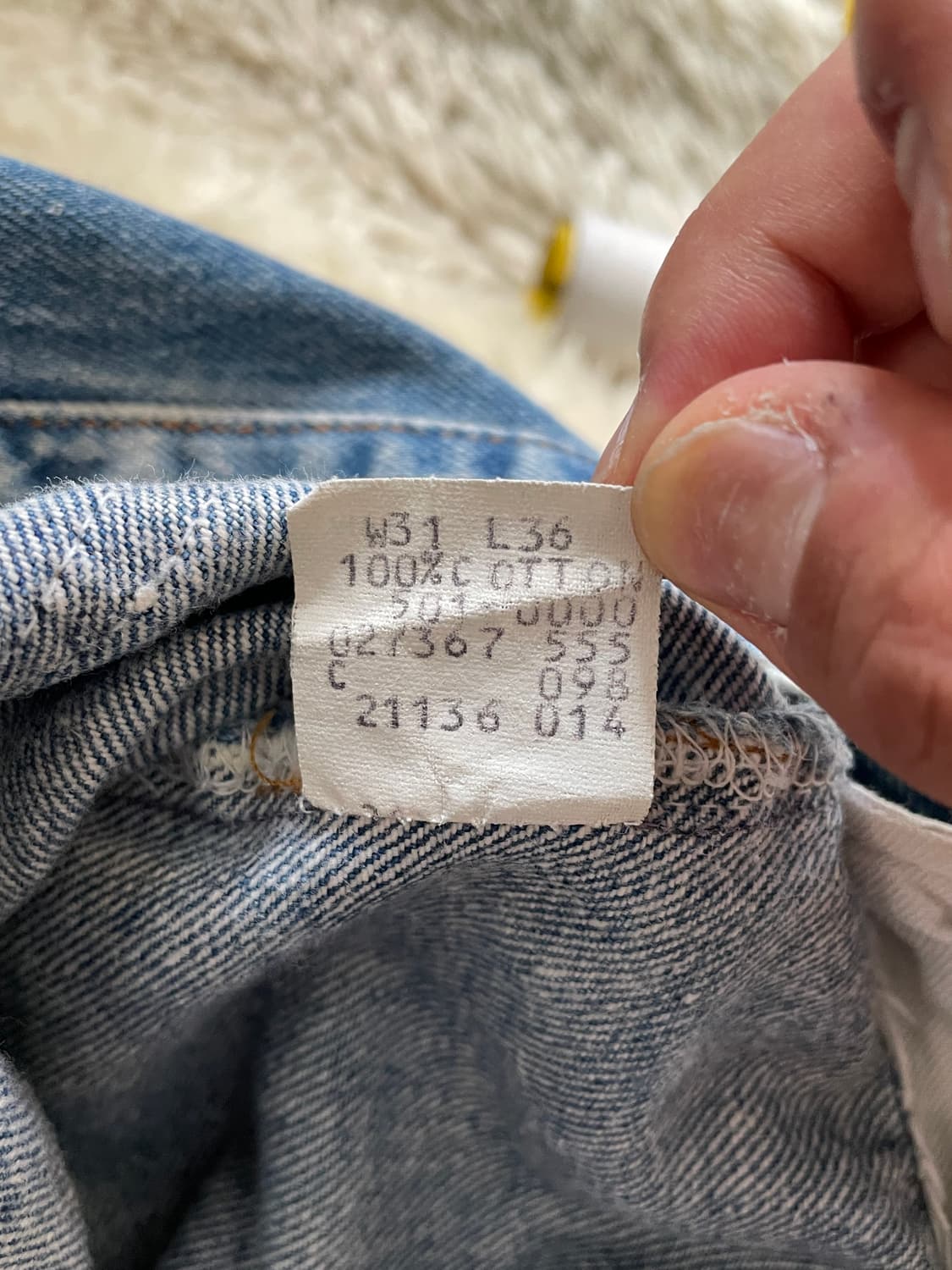 리바이스 501xx USA 555 발렌시아 공장발 데님 팬츠 상품이미지4