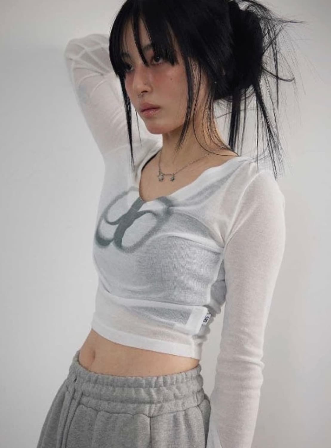 애즈온 시스루 티 상품이미지1