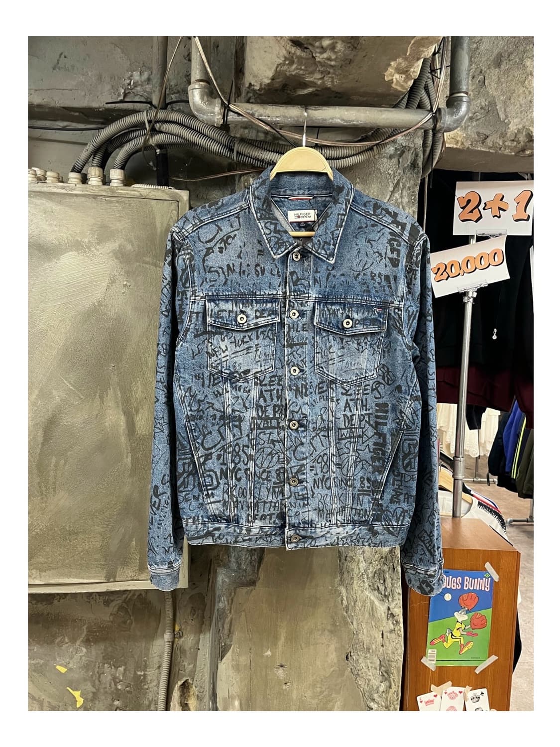 타미힐피거 데님 자켓 L #csz3733 상품이미지1