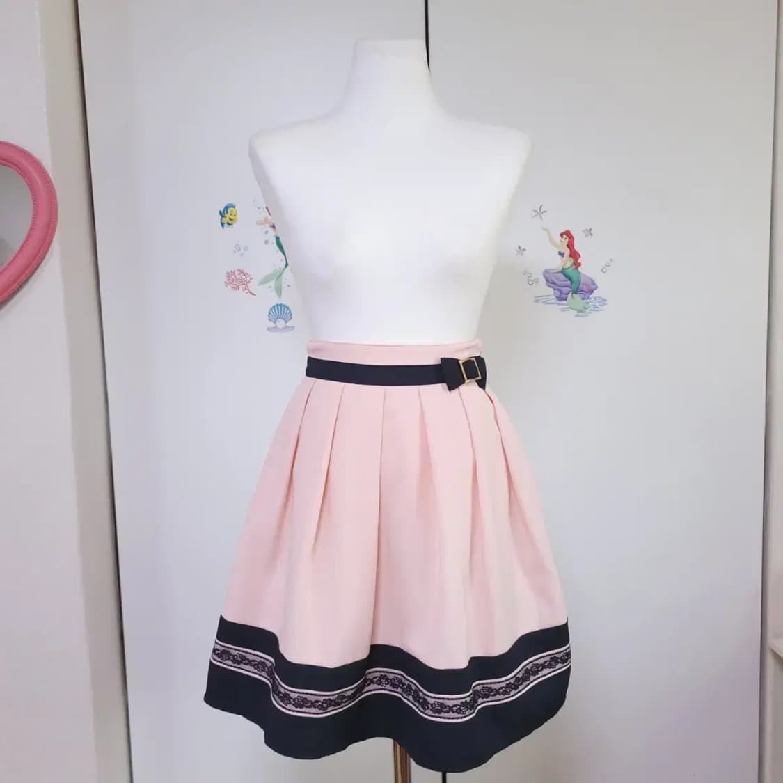 일본빈티지 핑크 로리타 치마 미니스커트 상품이미지1