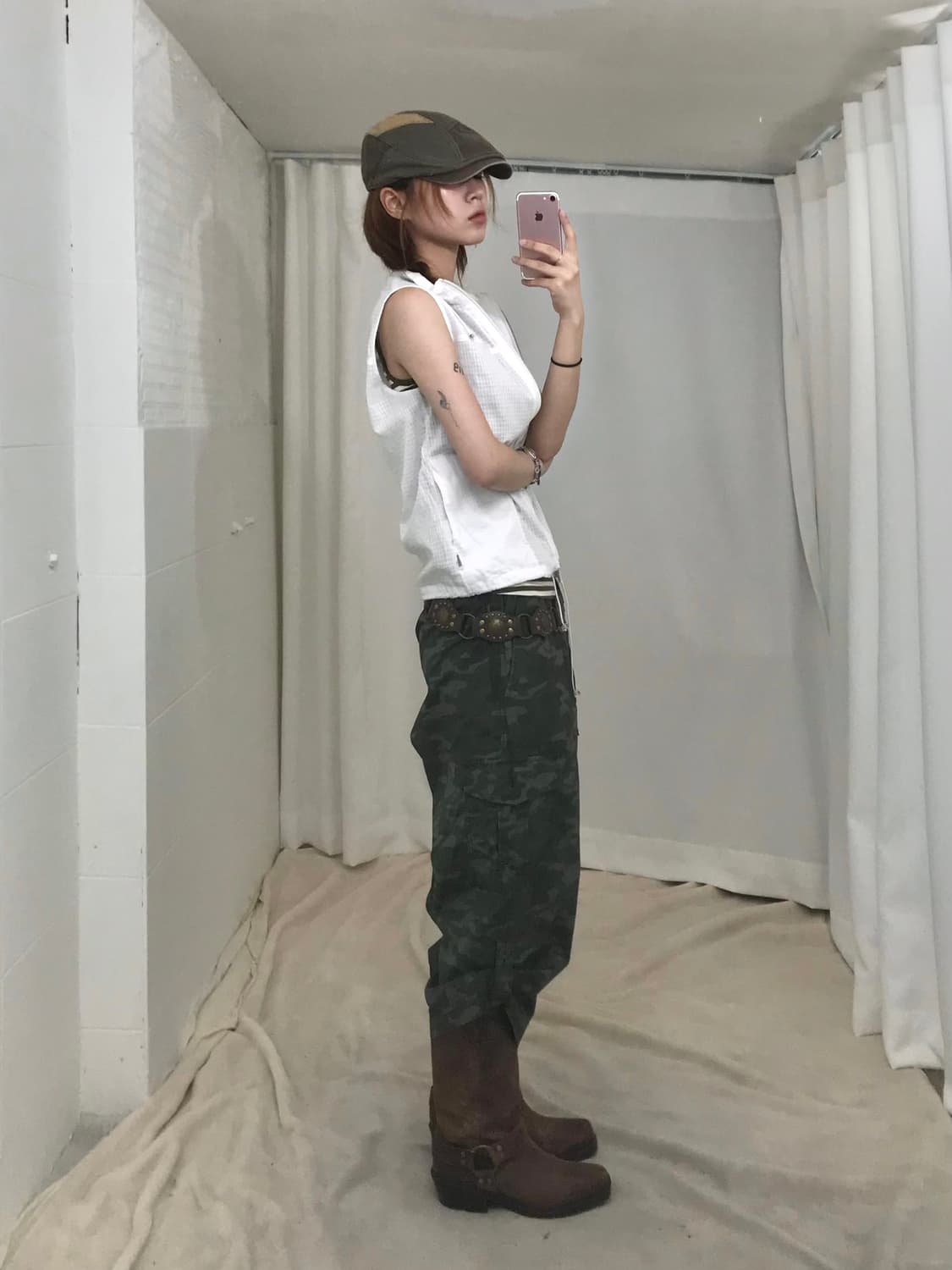 🐊 빈티지 카모 그린 데일리 스트릿 코디 세트 상품이미지2