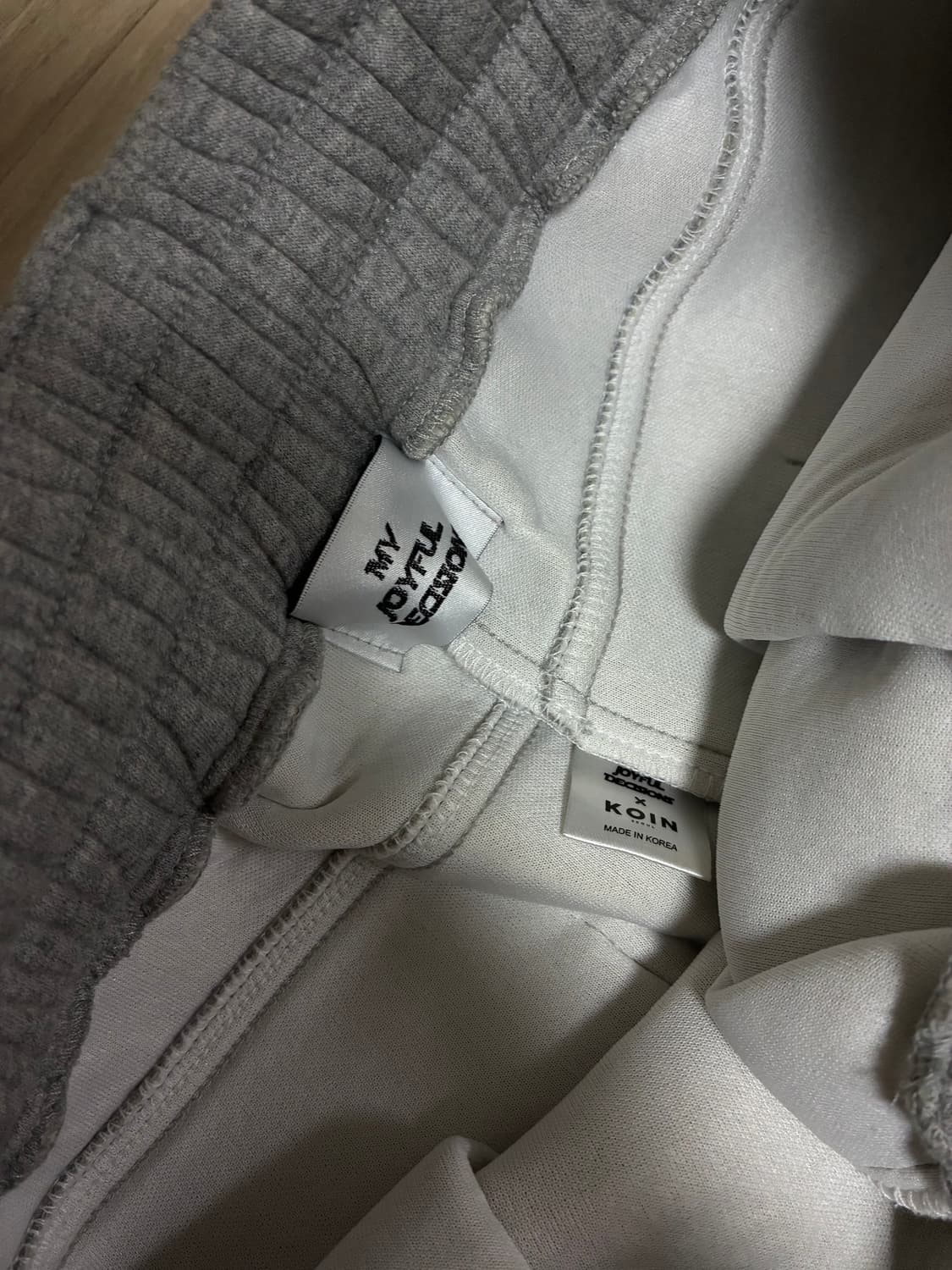 MJD 코인서울 와이드 카고 스웨트팬츠 그레이 상품이미지3