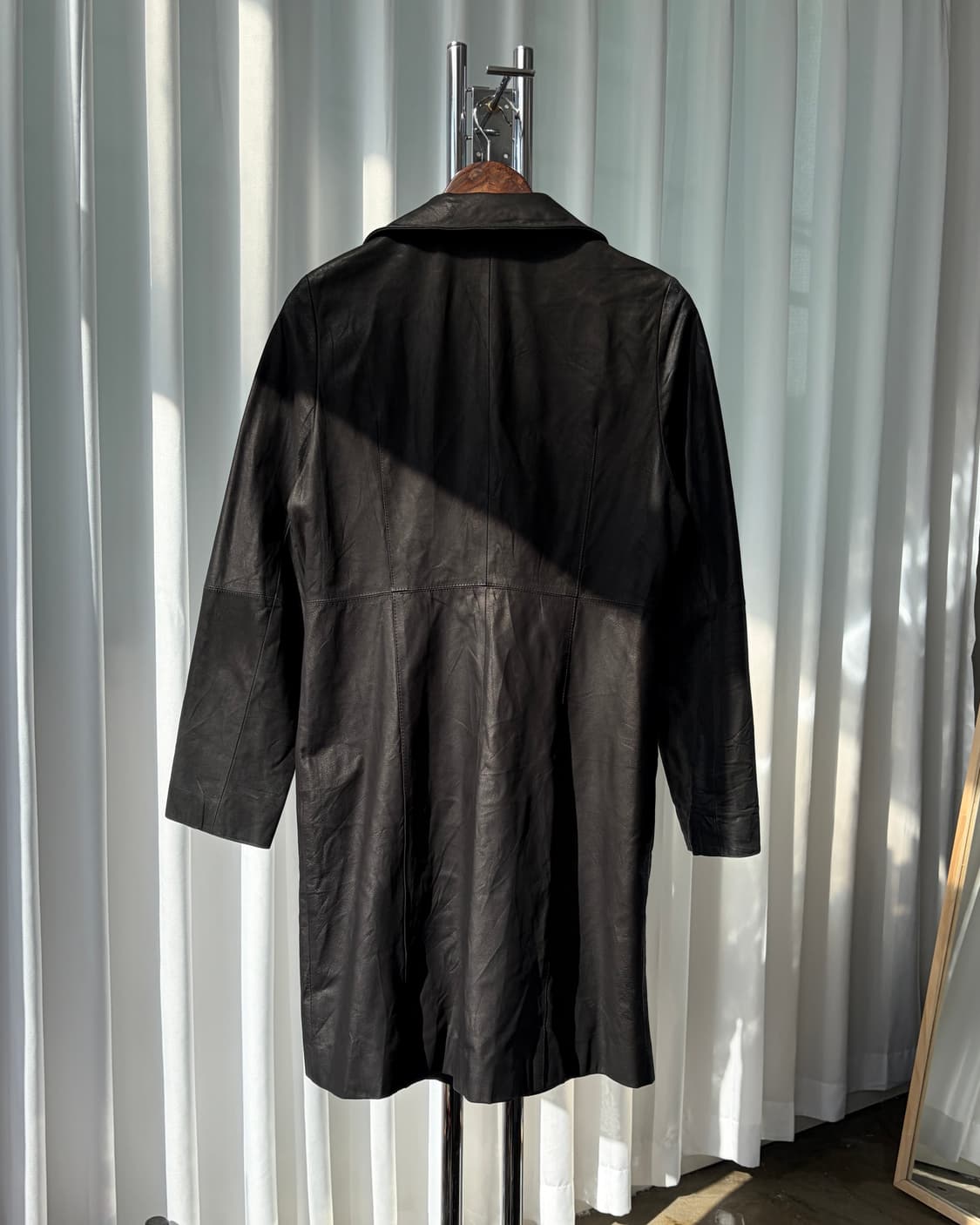 [M-L]Gianni Lo Giudice 이탈리아 가죽 코트 상품이미지5