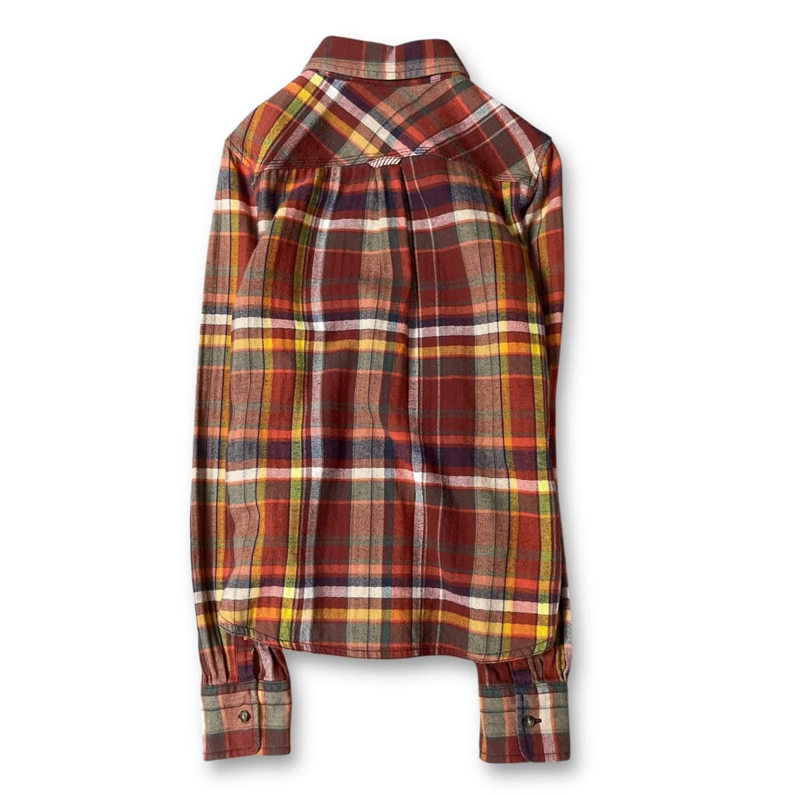 타미힐피거 빈티지 오렌지 멀티 배색 체크 긴팔셔츠 레귤러핏 2 상품이미지2