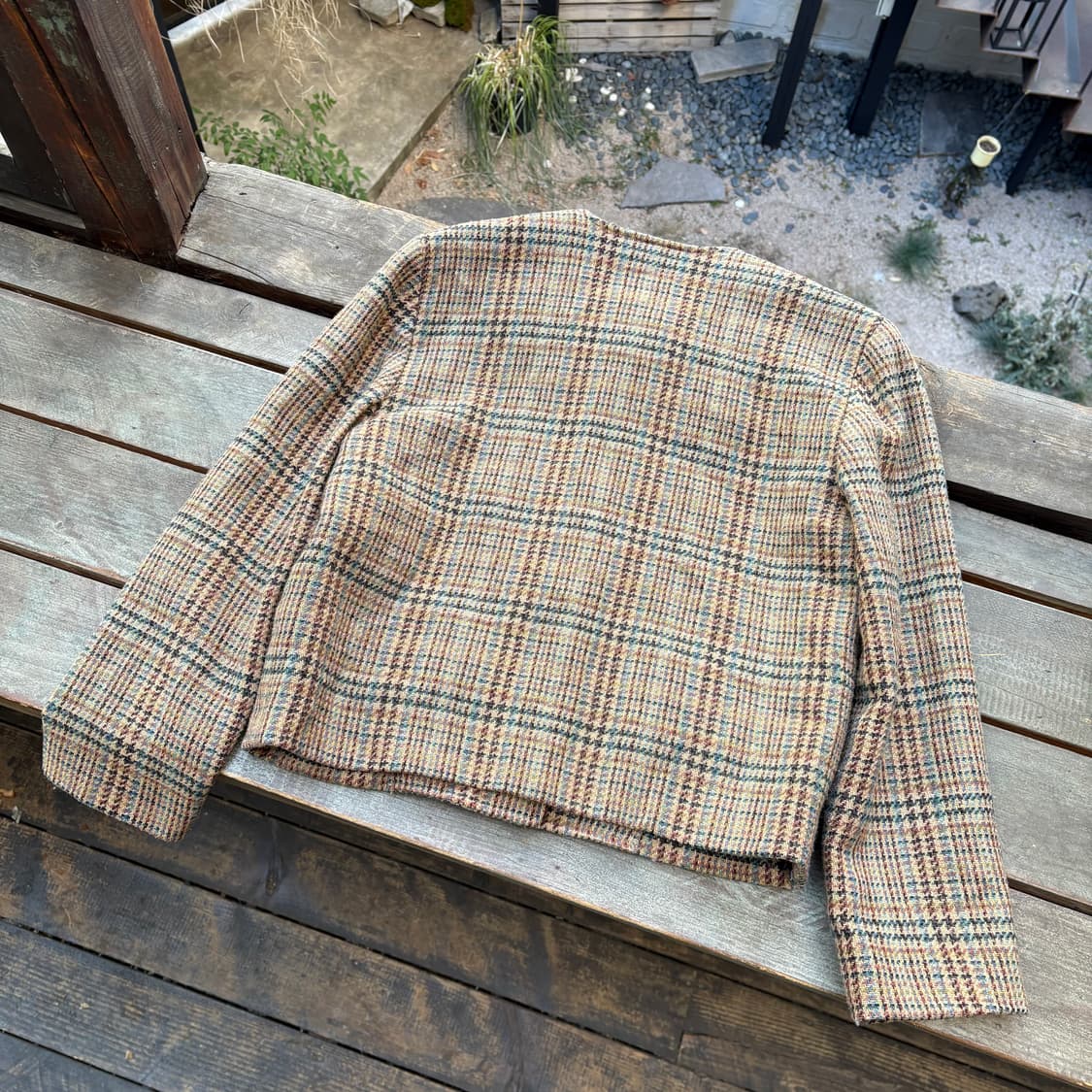 80s 이세이미야케 스포츠 울 트위드 자켓 상품이미지7