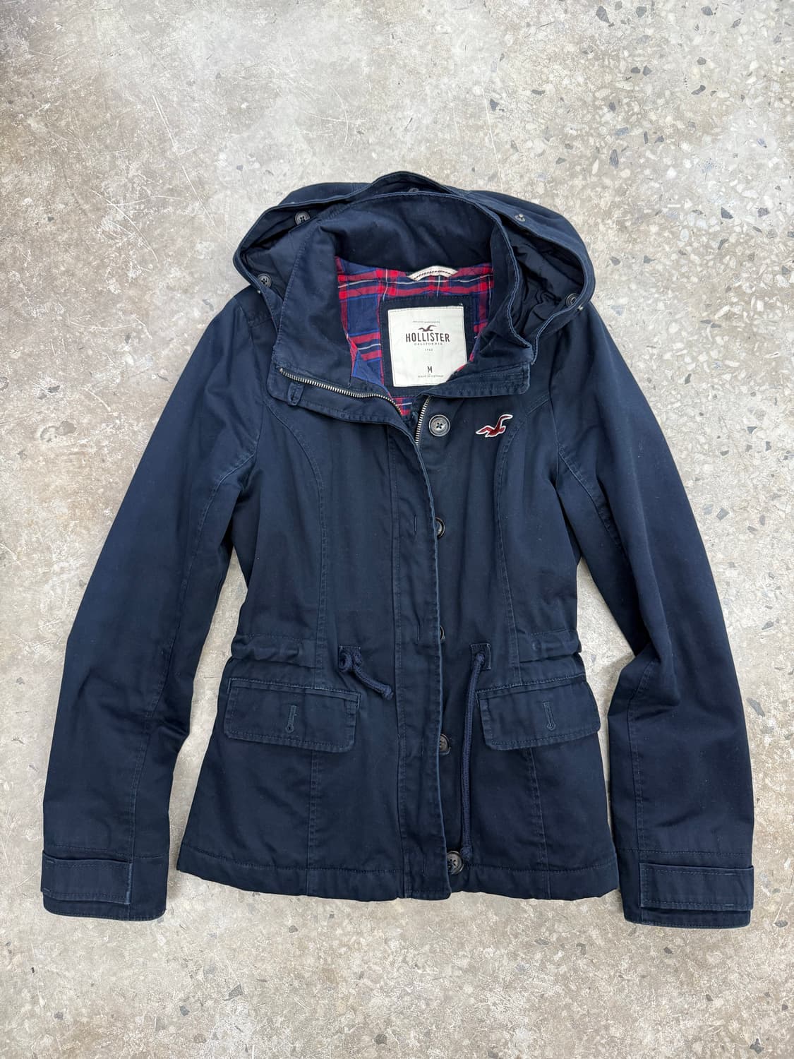 홀리스터 네이비 로고 자켓 핀터깔 상품이미지1