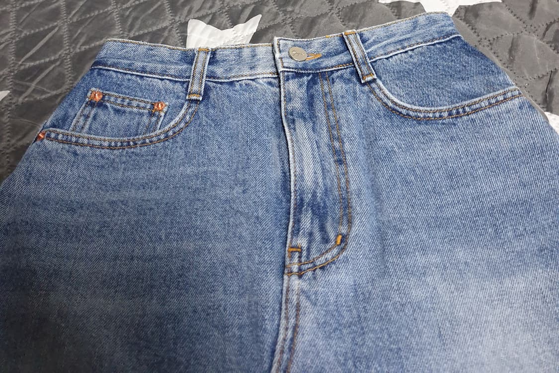 SIYAZU 밑단컷팅 앞트임 데님 스커트 (S) 상품이미지2