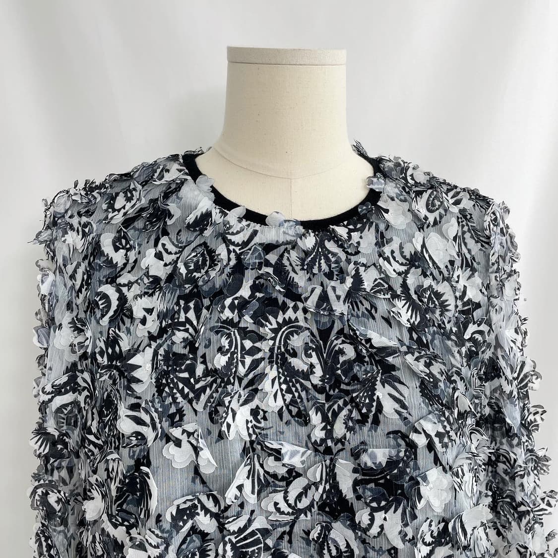 쉬폰 꽃 블라우스 상품이미지6