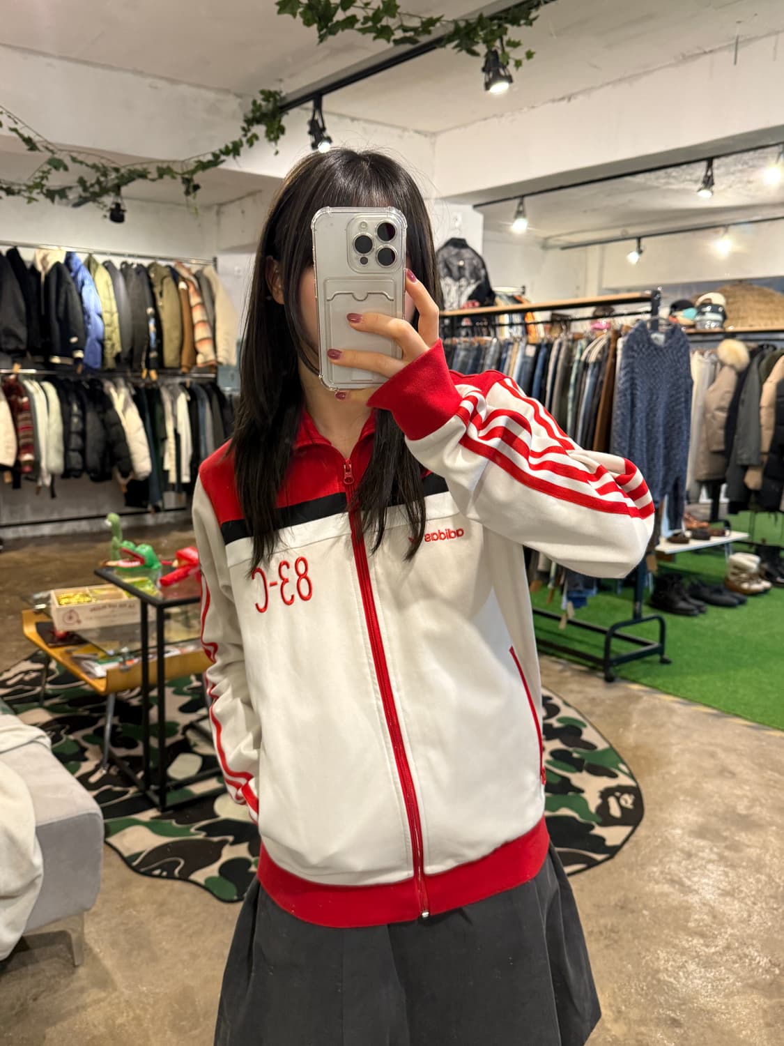 아디다스 베켄바우어 져지 크림 레드  상품이미지4