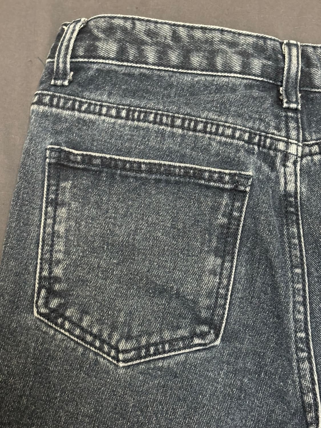 트릴리온 바이오스톤 워싱 스트레이트 데님 팬츠 (BLUE GRAY) S 상품이미지7