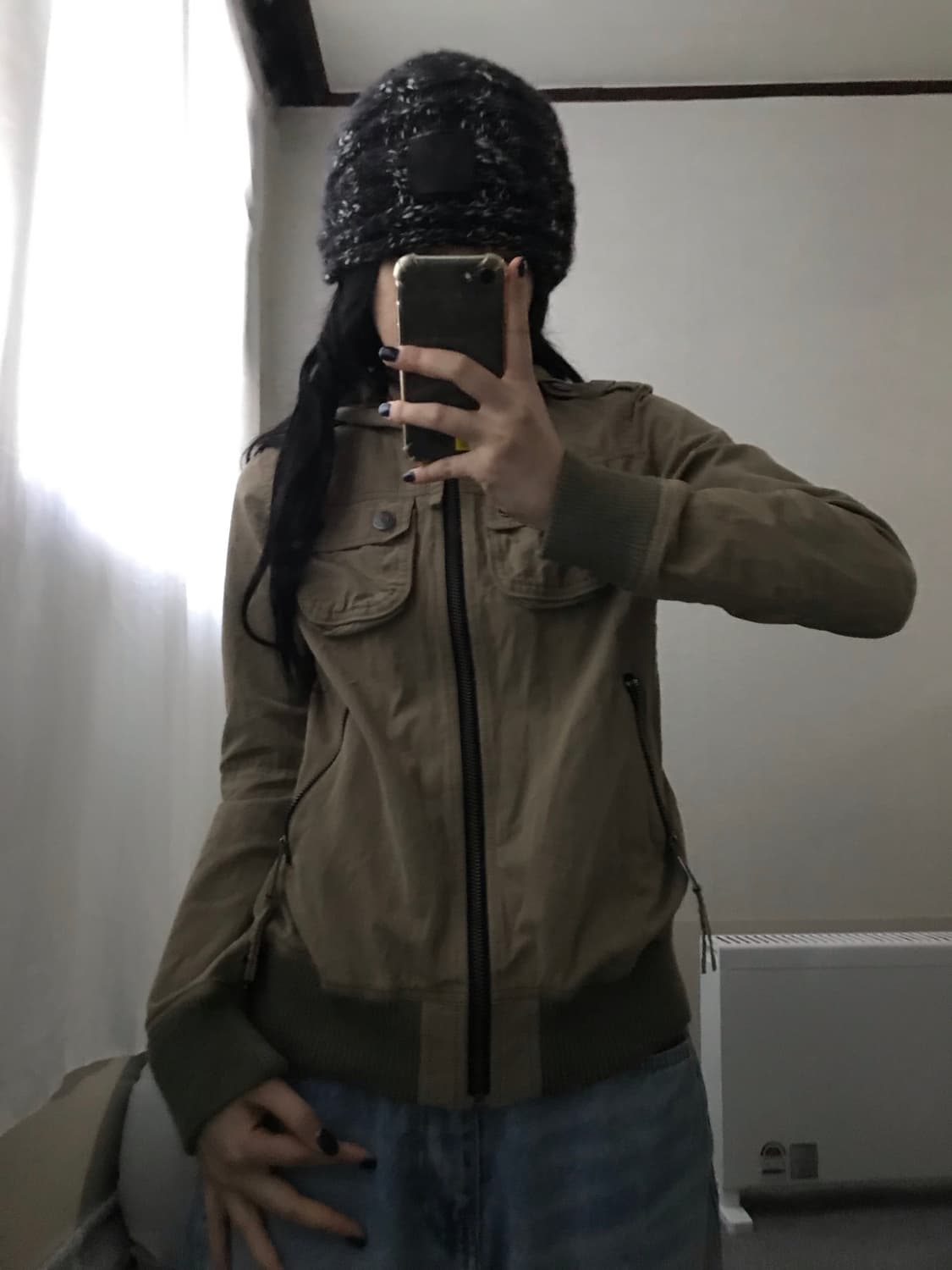 일본빈티지 베이지 후드자켓 상품이미지2