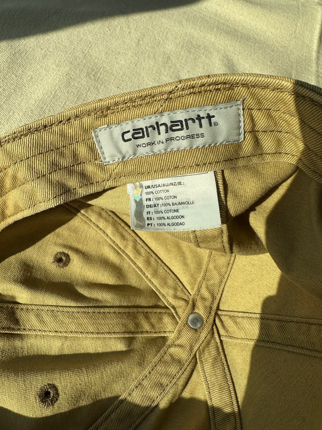 칼하트 WIP 캔버스 볼캡 상품이미지5