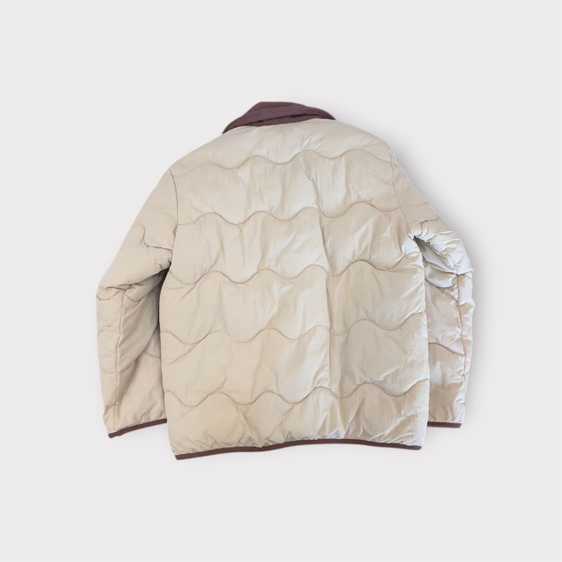 코듀로이 카라 이이보리 패딩 상품이미지2