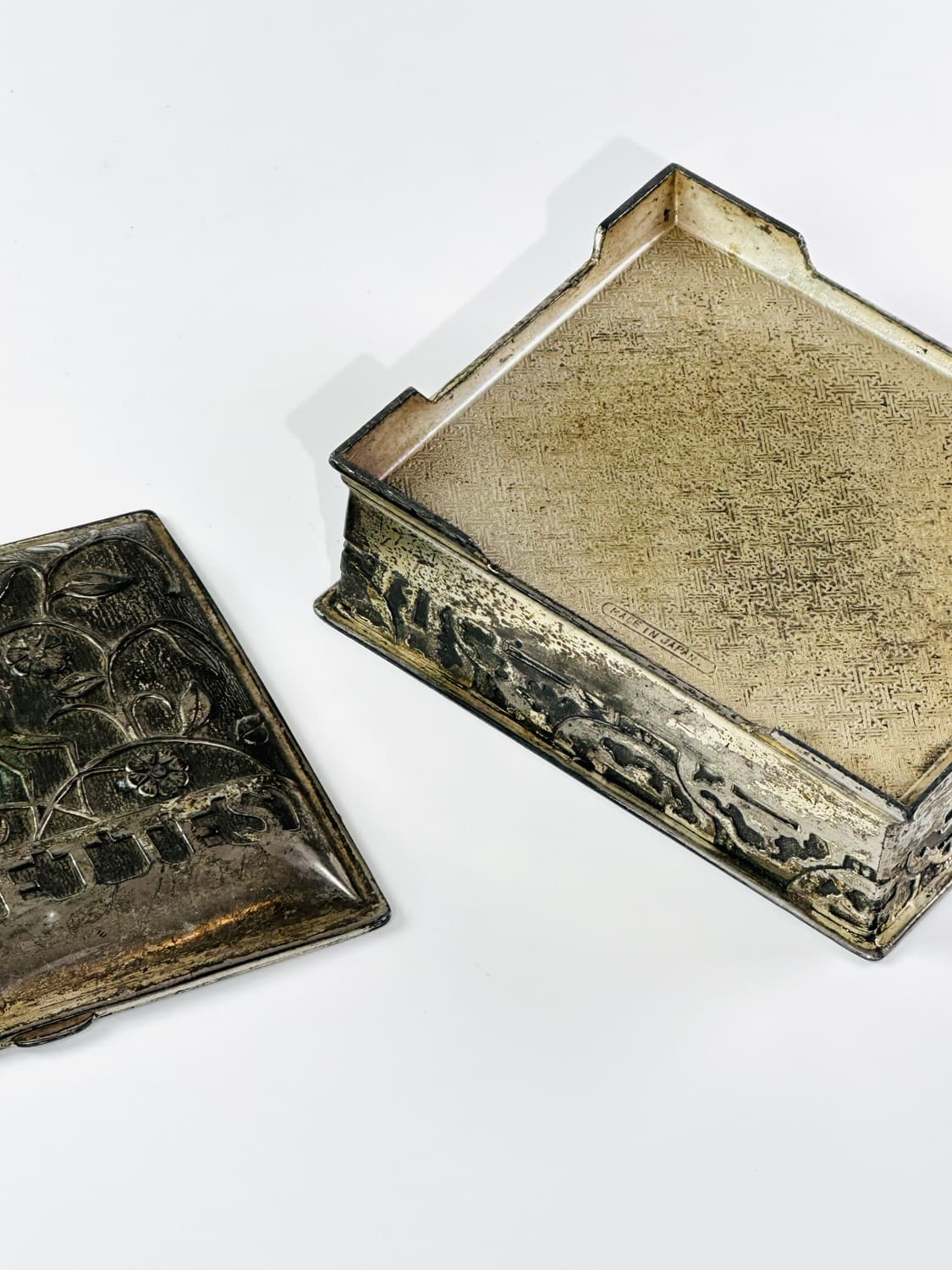 일본 빈티지 실버 시가렛 케이스 소품함  상품이미지6