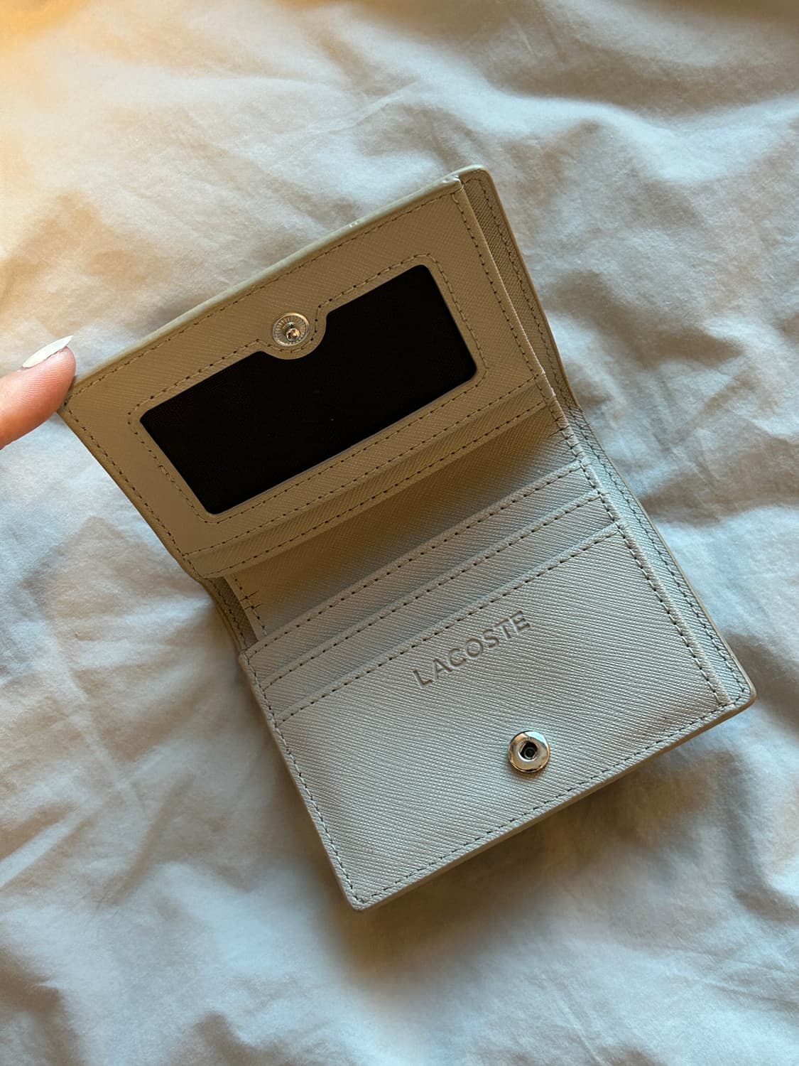 라코스테 반지갑 베이지 상품이미지3