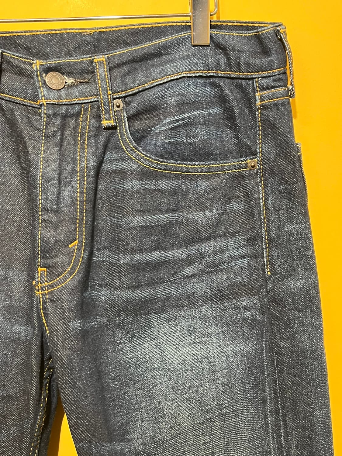 [31x32] 리바이스 505 레귤러 핏 다크 인디고 워시드 데님 상품이미지2