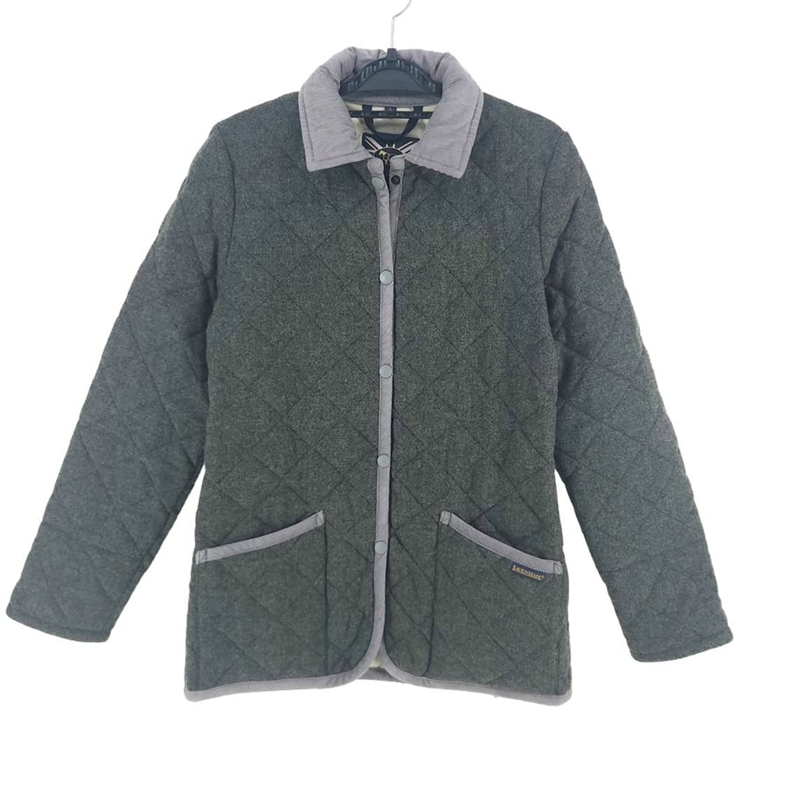 [여36]라벤햄 그레이 양모 퀼팅 자켓[Y61-198] 상품이미지1