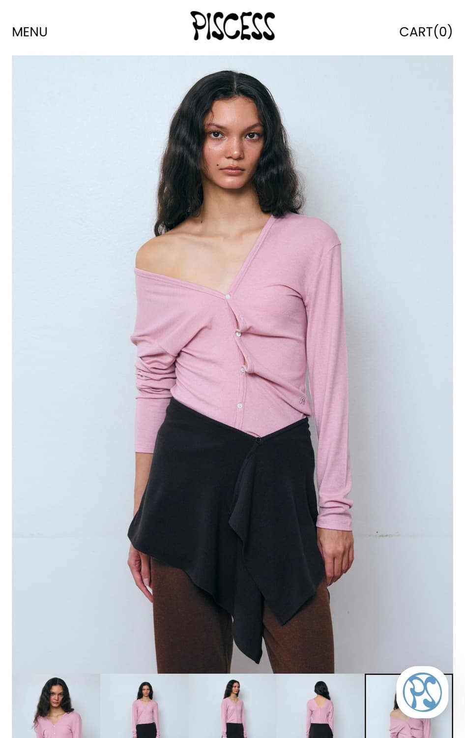  Ribbed Button Cardigan 상품이미지5