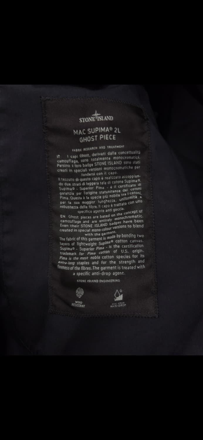 24ss 스톤아일랜드 고스트피스 맥 수피마 자켓 상품이미지5