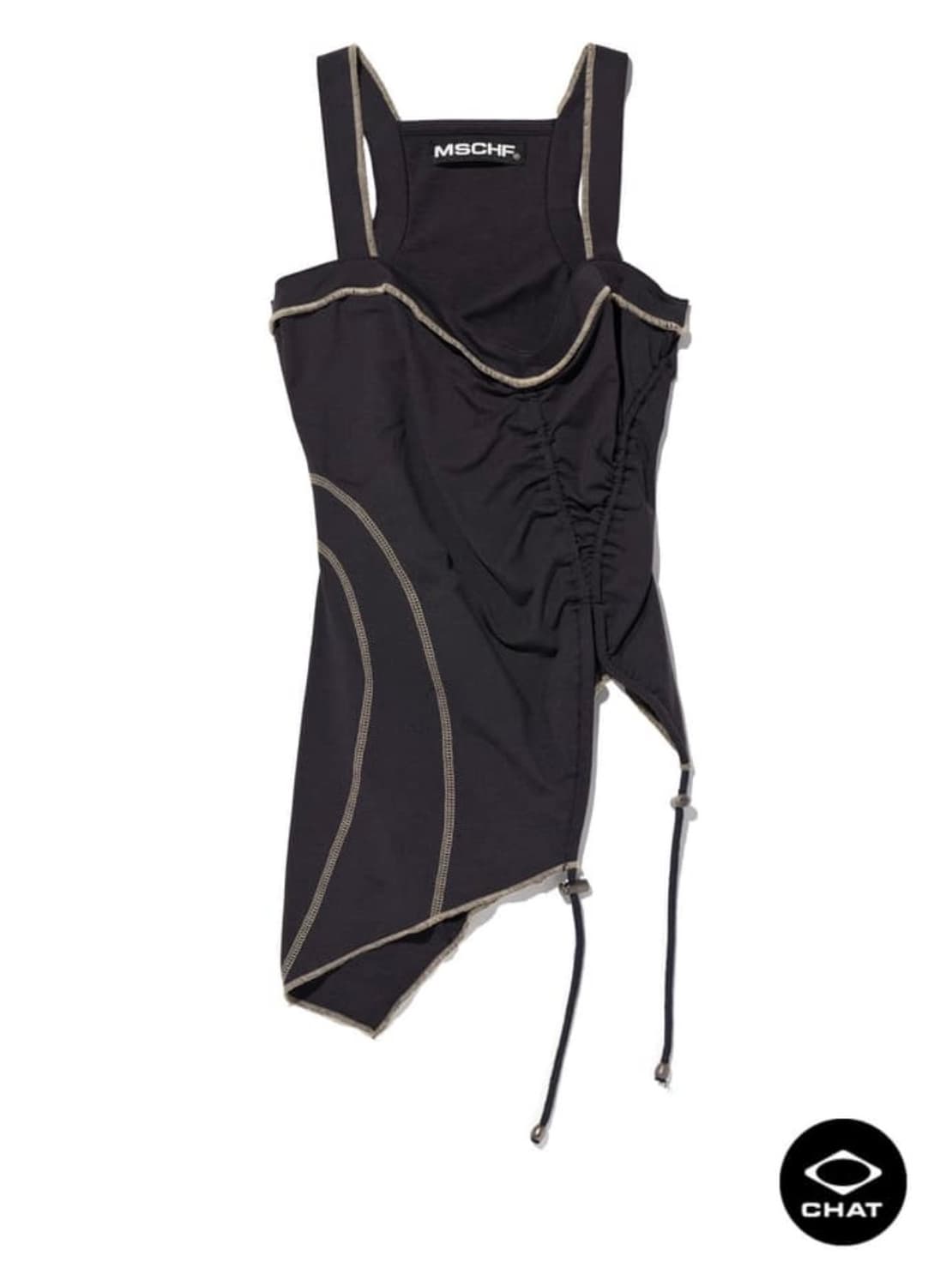 미스치프 레이어드 원피스 블랙/올리브 m 상품이미지2