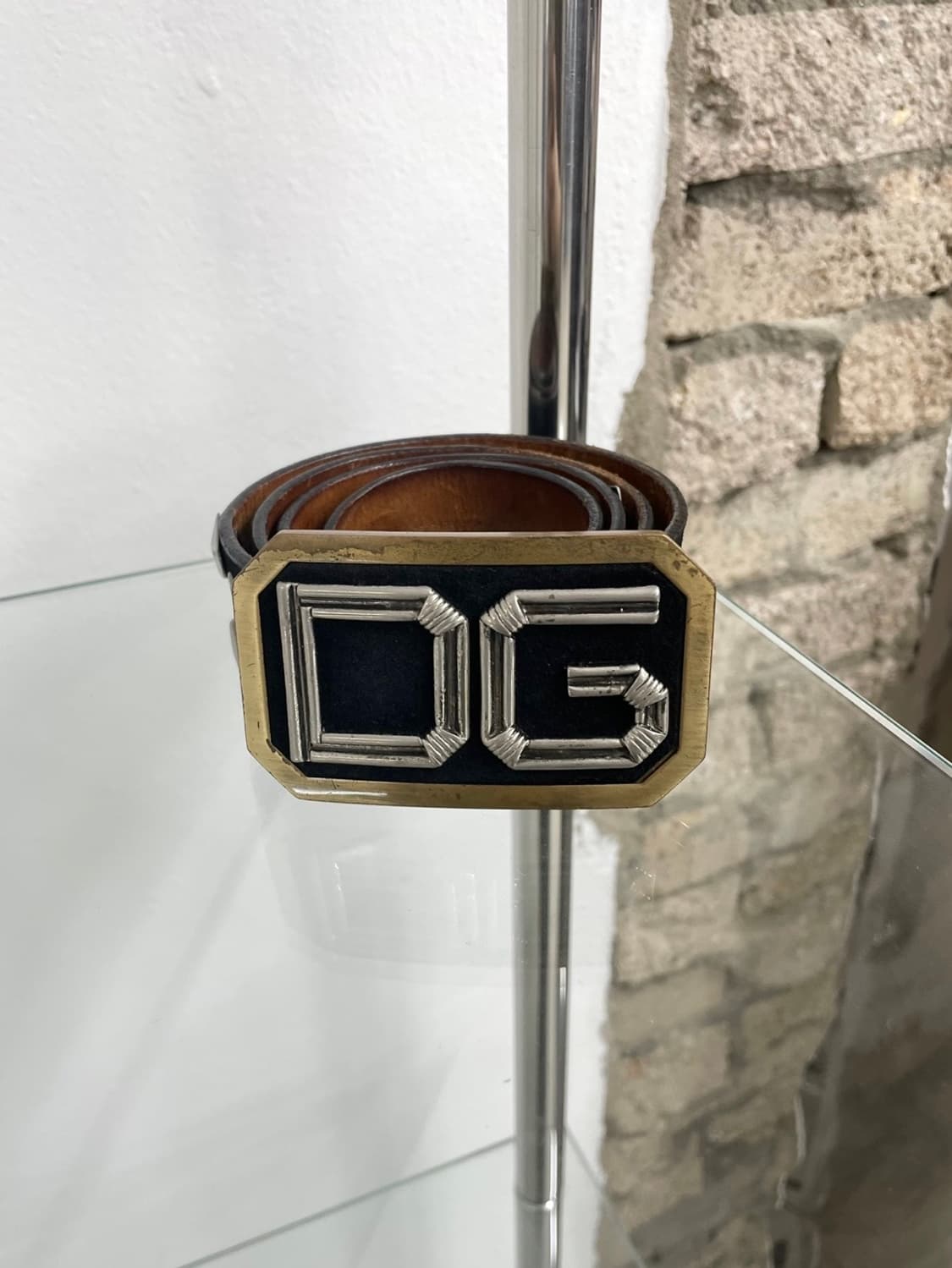 돌체앤가바나 DG 스터드 레더 벨트 상품이미지5