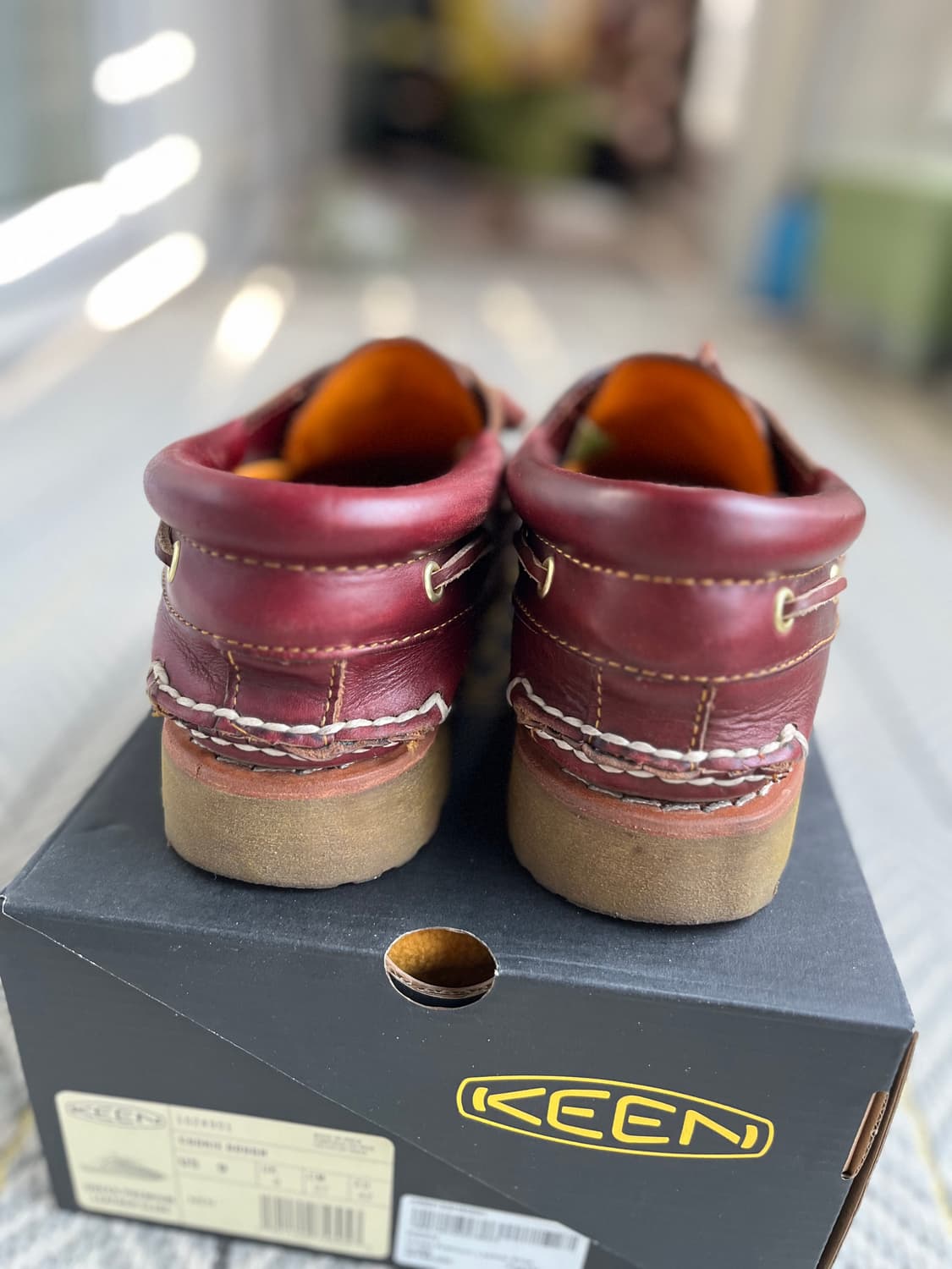 팀버랜드 클래식 3아이 보트슈즈 버건디 컬러 상품이미지5