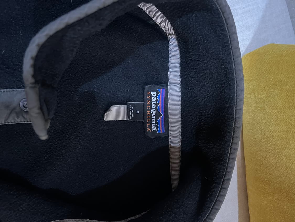 파타고니아 신칠라 블랙 플리스 후리스 아노락 맨투맨 상품이미지4