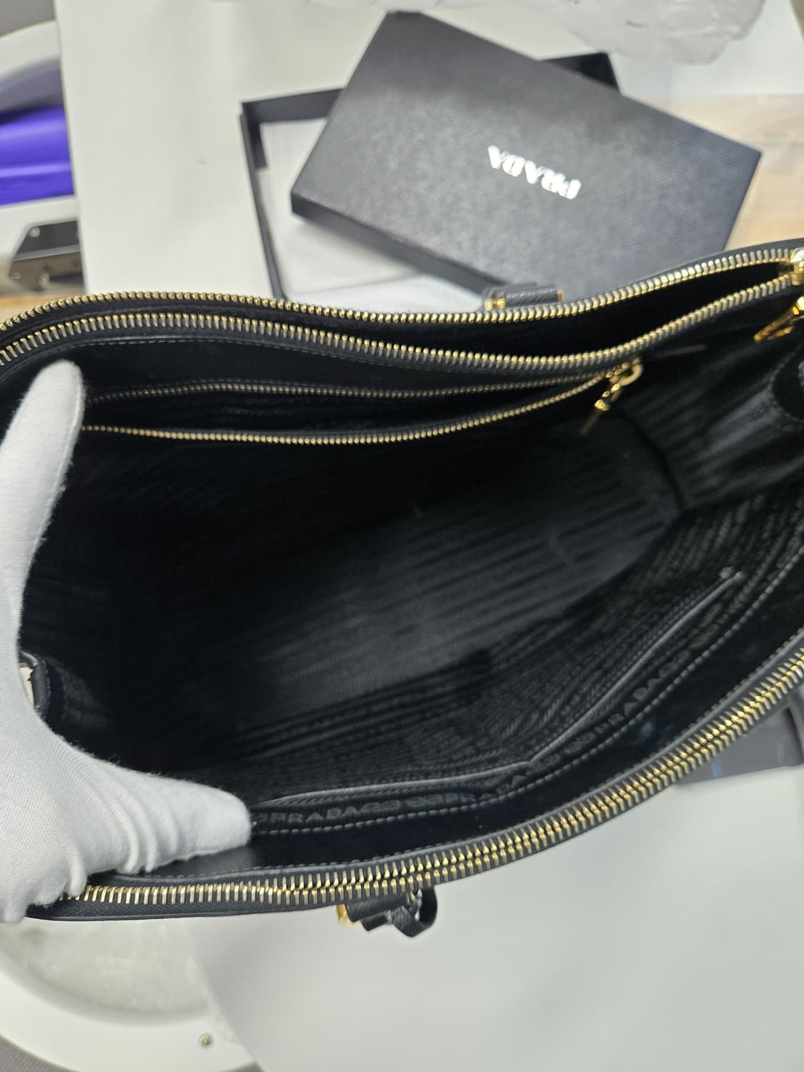 [A급컨디션]프라다 사피아노 토트백 상품이미지7