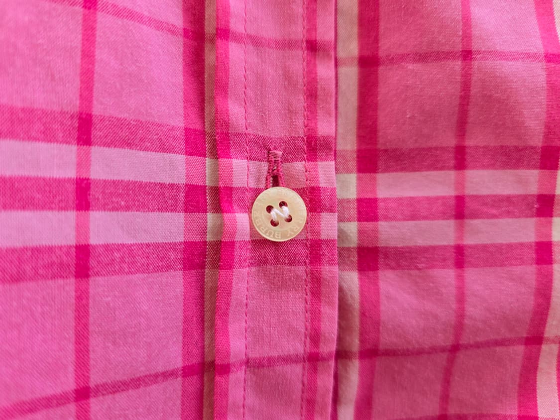 버버리 타탄체크 칠부 셔츠 상품이미지3