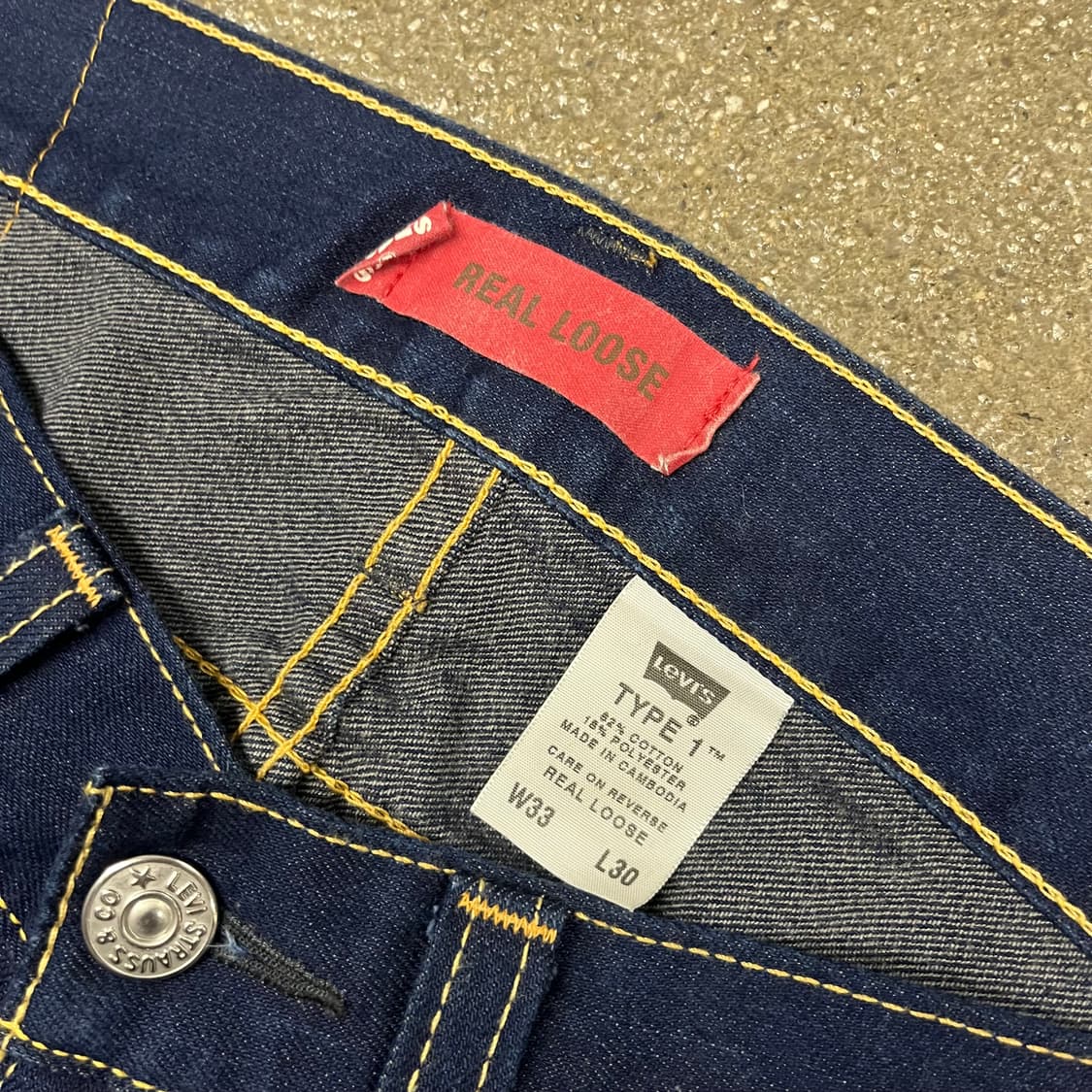 00s 리바이스 타입원 데님 팬츠 (34“) 상품이미지6