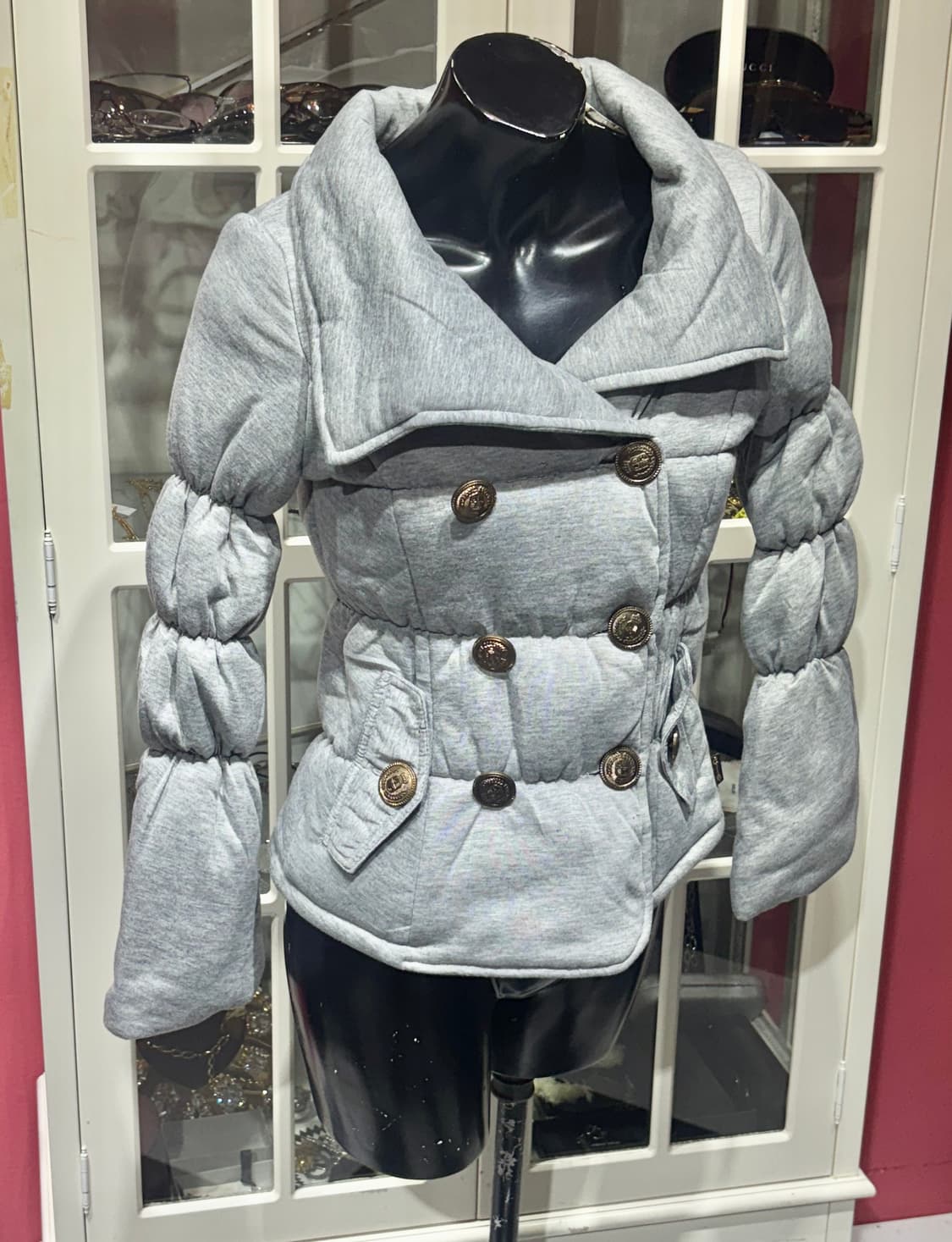 d.i.a padded jacket 다이아 셔링 디테일 패딩 자켓 상품이미지1