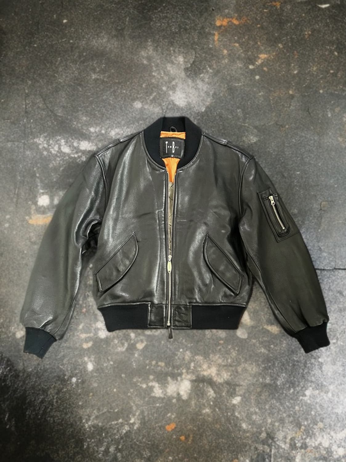 90s 톰보이 소가죽 ma-1 자켓 상품이미지1