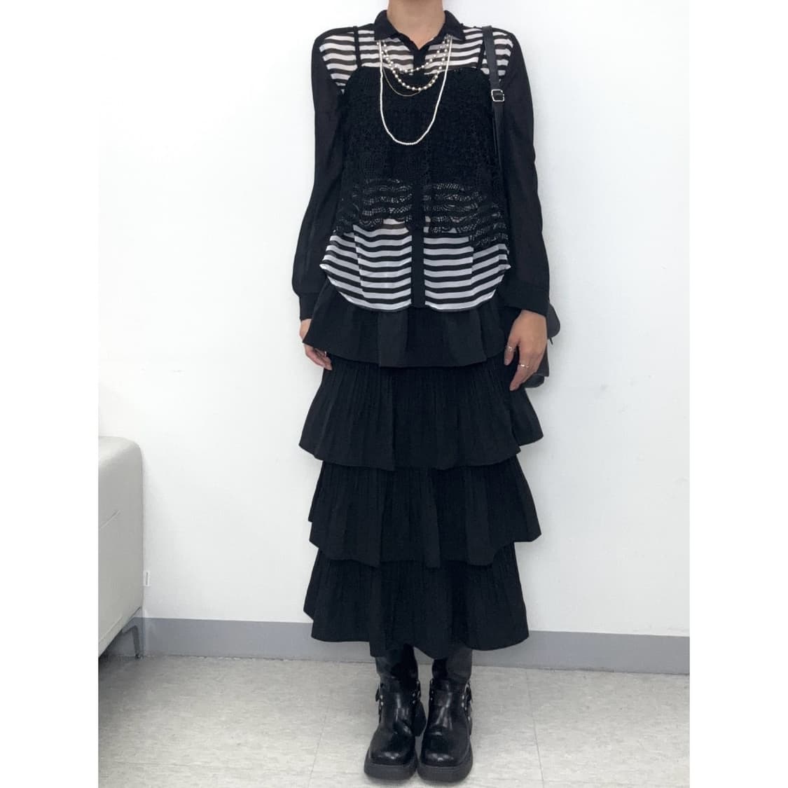 빈티지 레이어드 진주 목걸이 상품이미지8