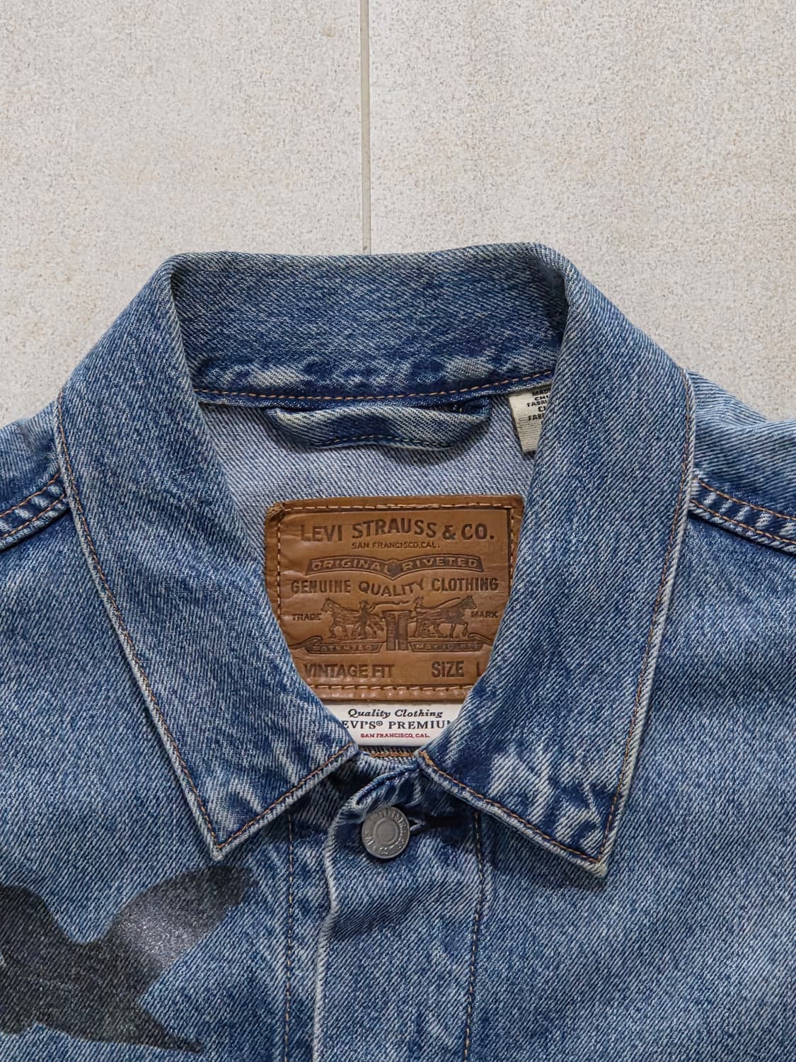 리바이스 버드 프린팅 데님자켓 상품이미지3