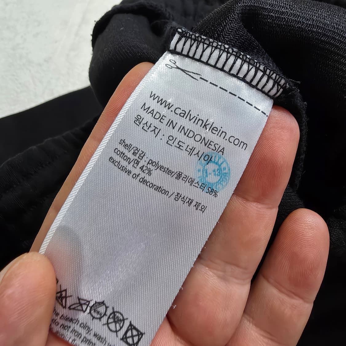 (M)캘빈클라인 스웻 조거 팬츠 블랙 상품이미지4