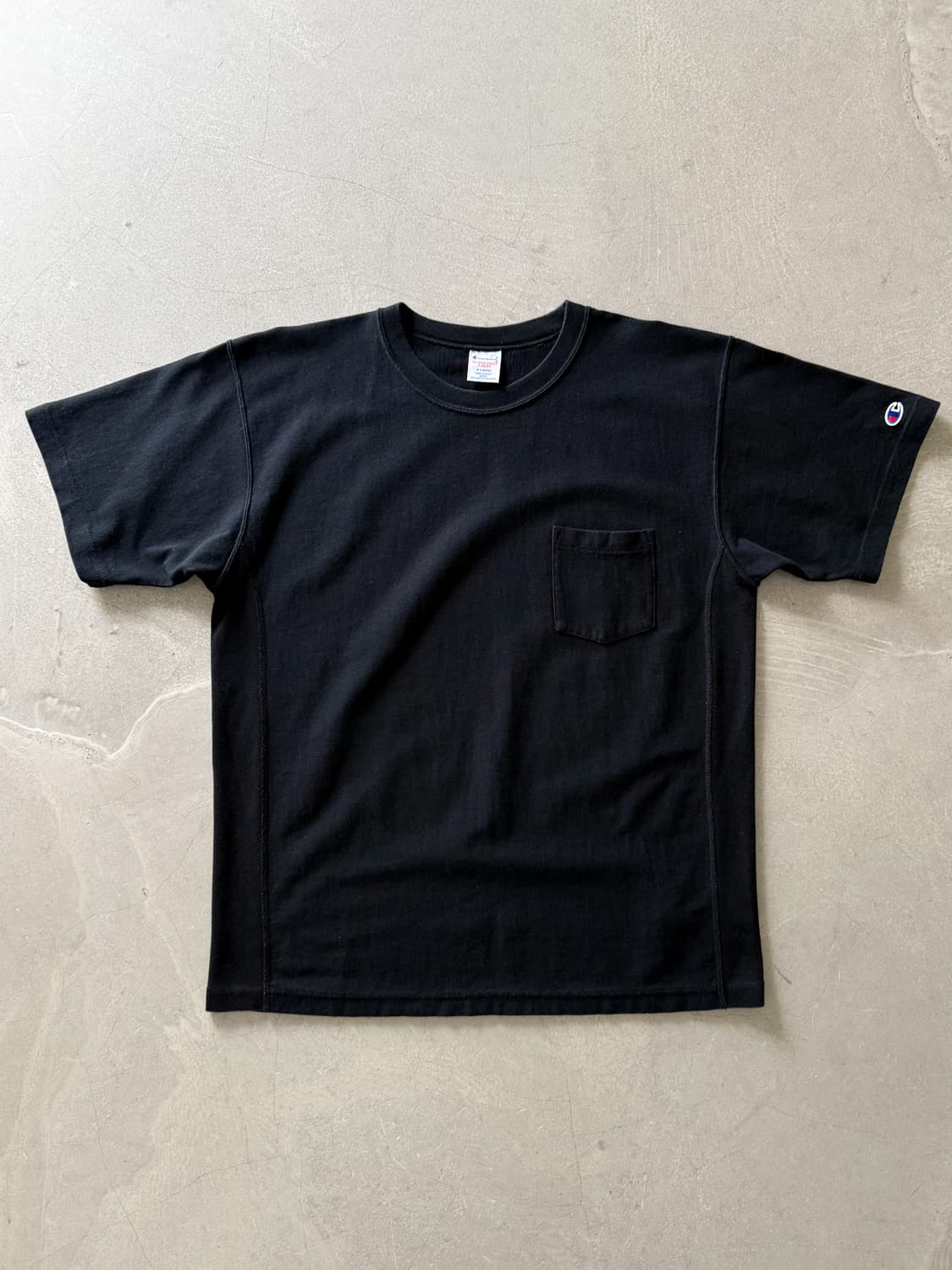 Champion Reverse Weave Black T-shirt 상품이미지2